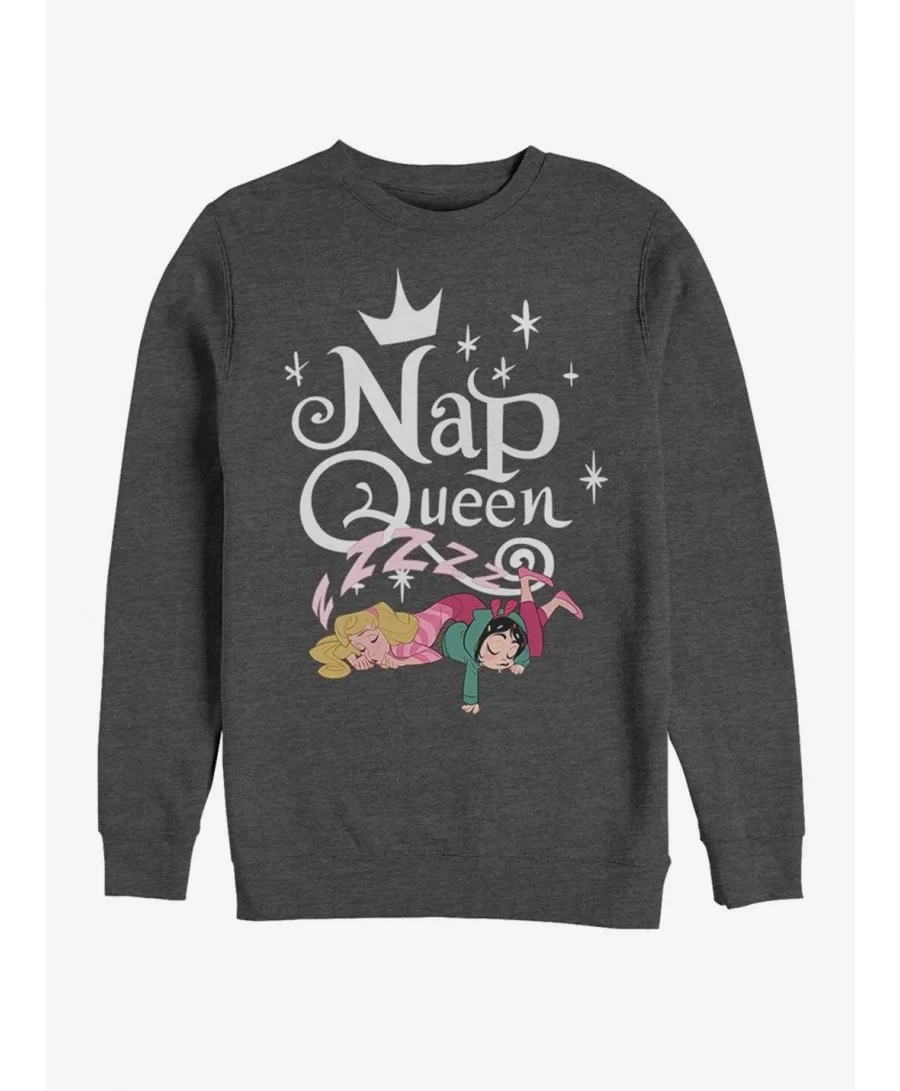 Unique Disney Ralph Breaks The Internet Aurora Nap Queen Sweatshirt $13.28 Sweatshirts