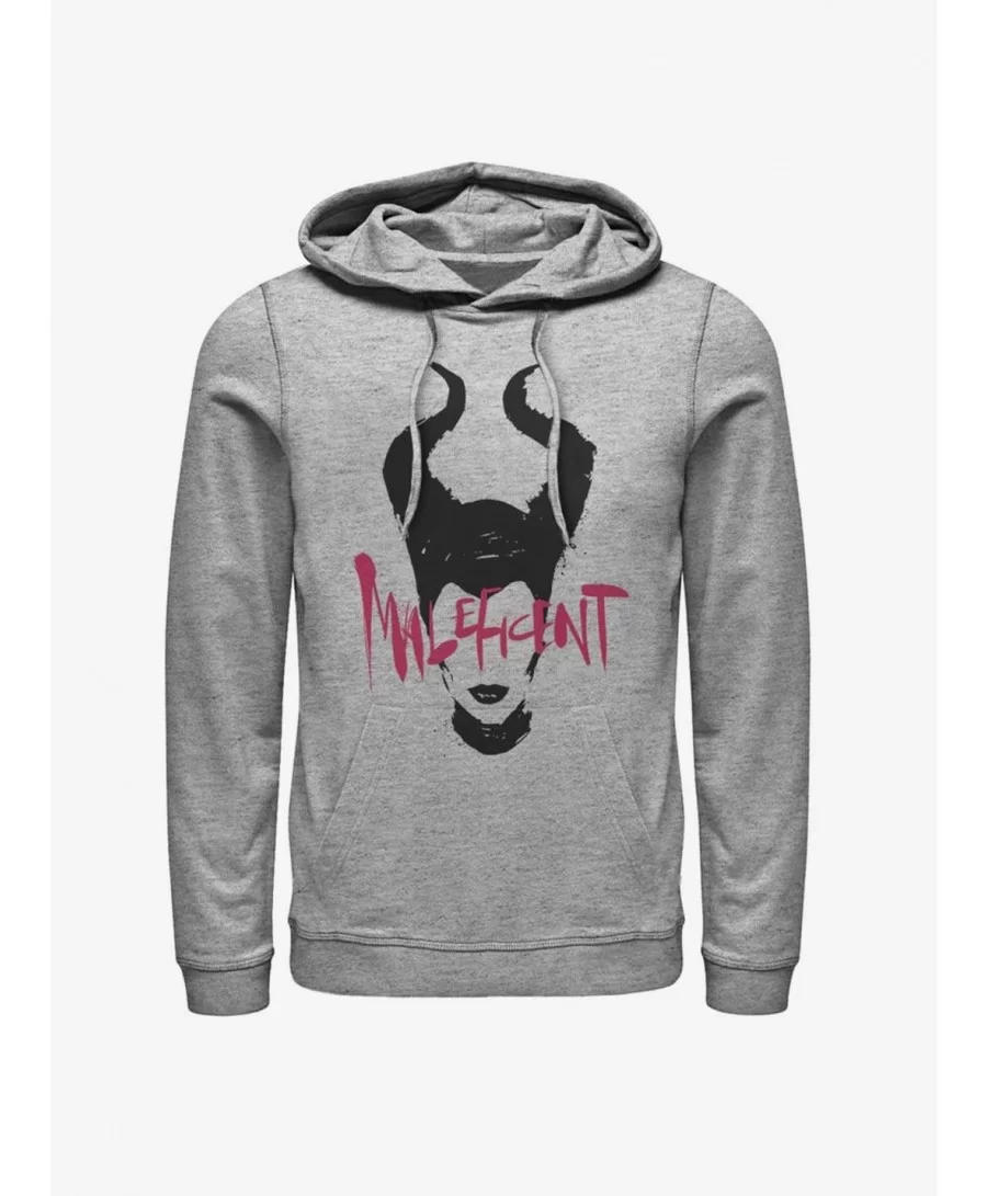 Limited-time Offer Disney Maleficent: Mistress of Evil Paint Silhouette Hoodie $10.78 Hoodies