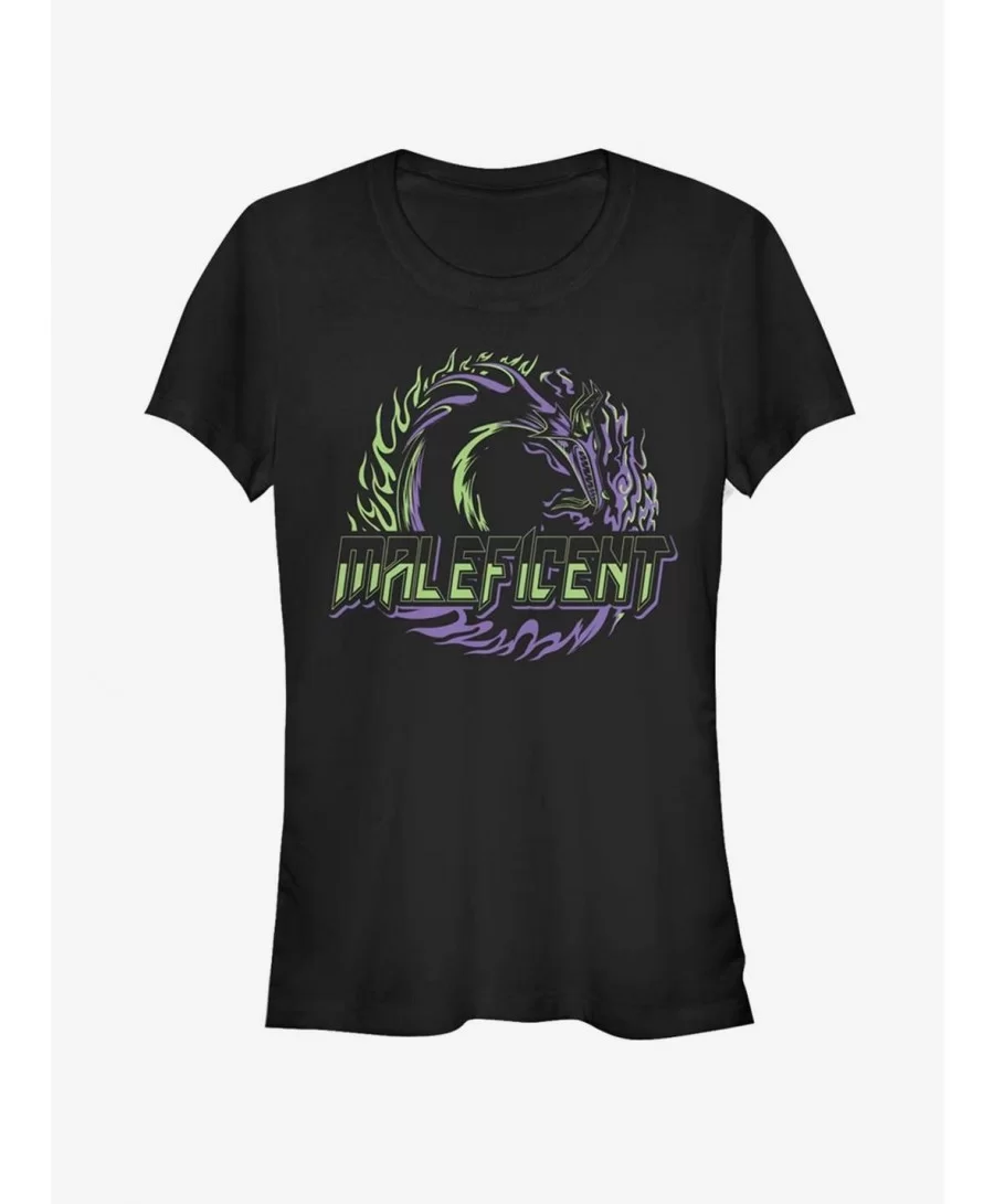 Exclusive Price Disney Sleeping Beauty Rave Maleficent Girls T-Shirt $9.46 T-Shirts