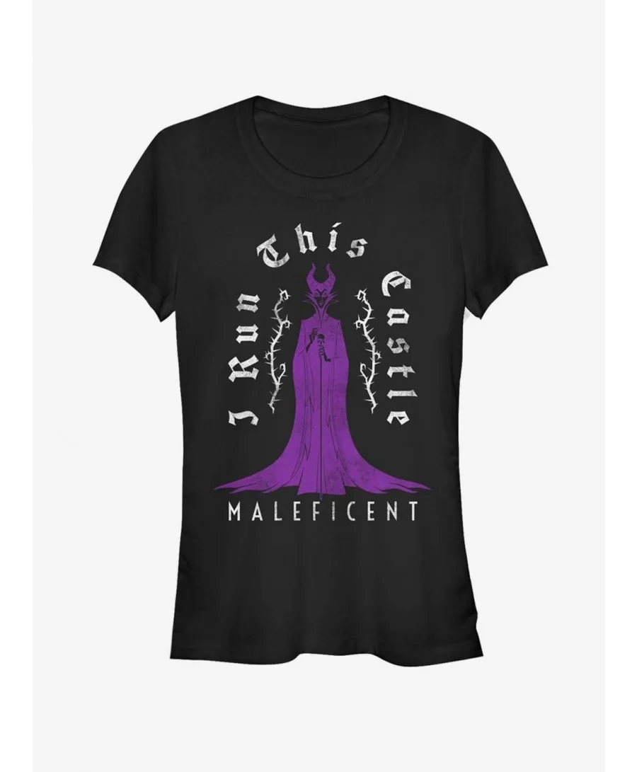 Flash Deal Disney Sleeping Beauty Maleficent Castle Girls T-Shirt $8.47 T-Shirts