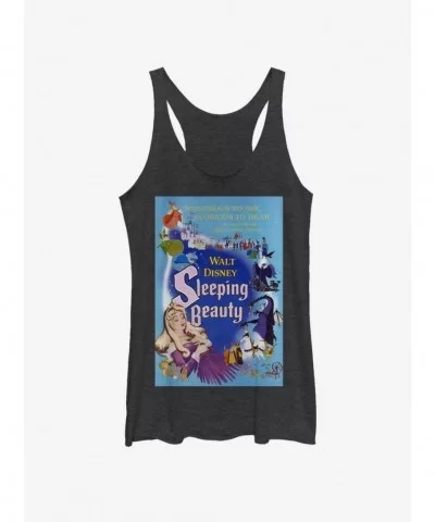 High Quality Disney Villains Maleficent Blue Sleeping Beauty Poster Girls Tank $7.67 Tanks