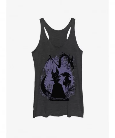 Discount Disney Villains Maleficent Bone Heart Girls Tank $8.91 Tanks