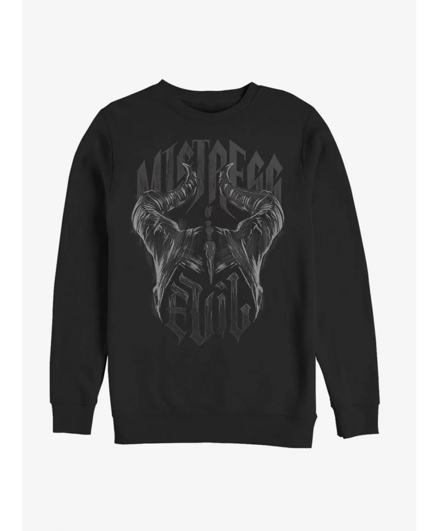 Absolute Discount Disney Maleficent: Mistress Of Evil Metal Horns Sweatshirt $8.86 Sweatshirts