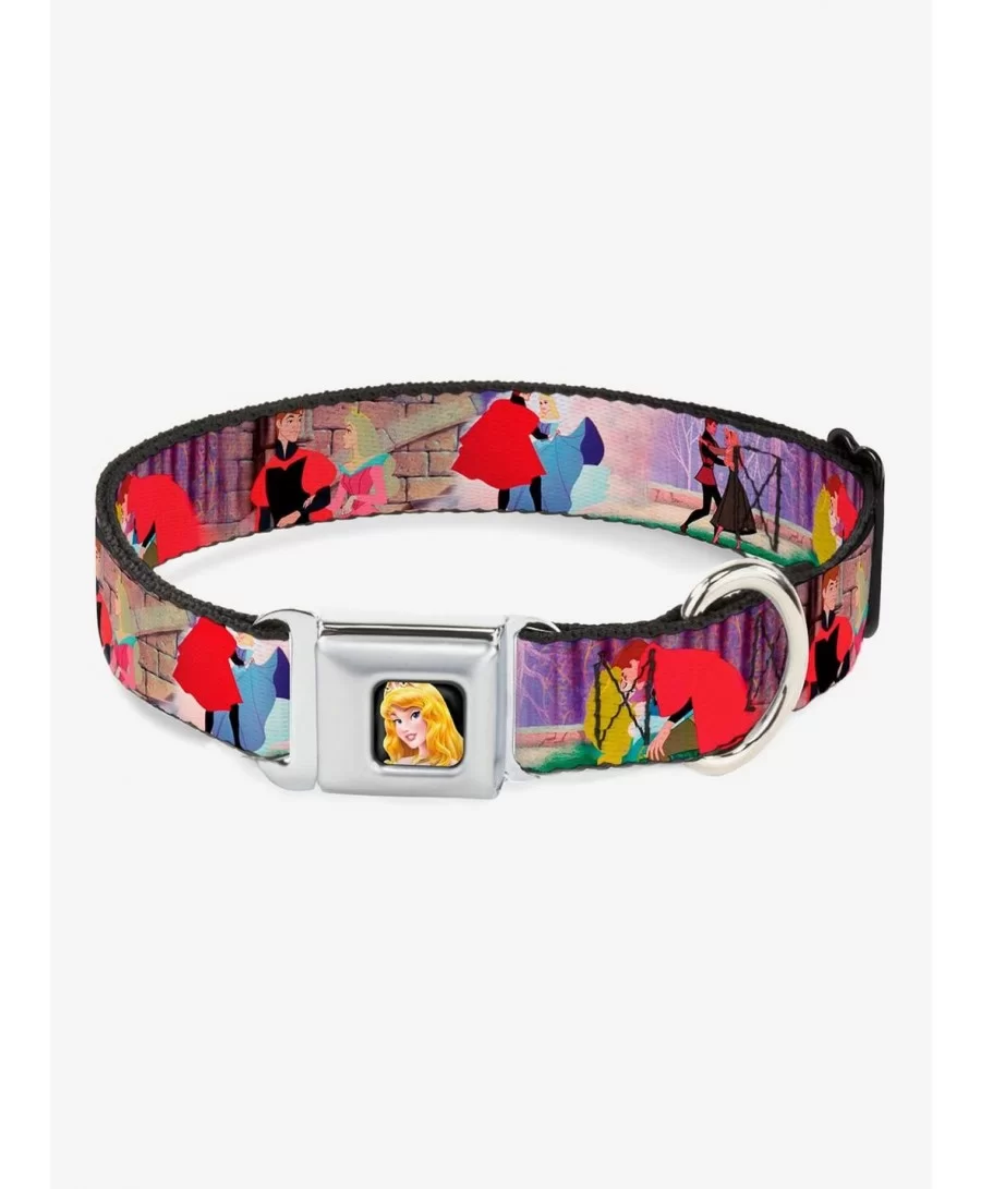 High Quality Disney Sleeping Beauty Prince Seatbelt Buckle Dog Collar $8.22 Pet Collars