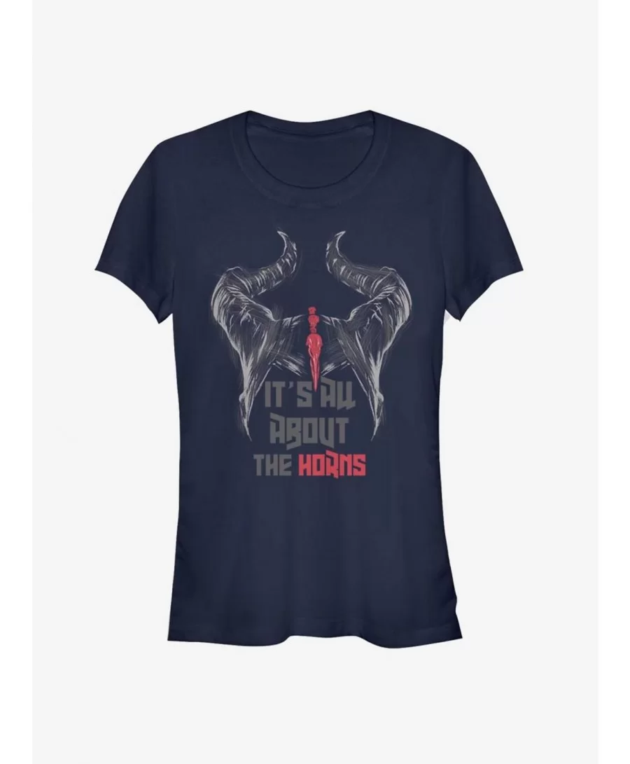 Clearance Disney Maleficent: Mistress Of Evil It's All About The Horns Girls T-Shirt $11.95 T-Shirts