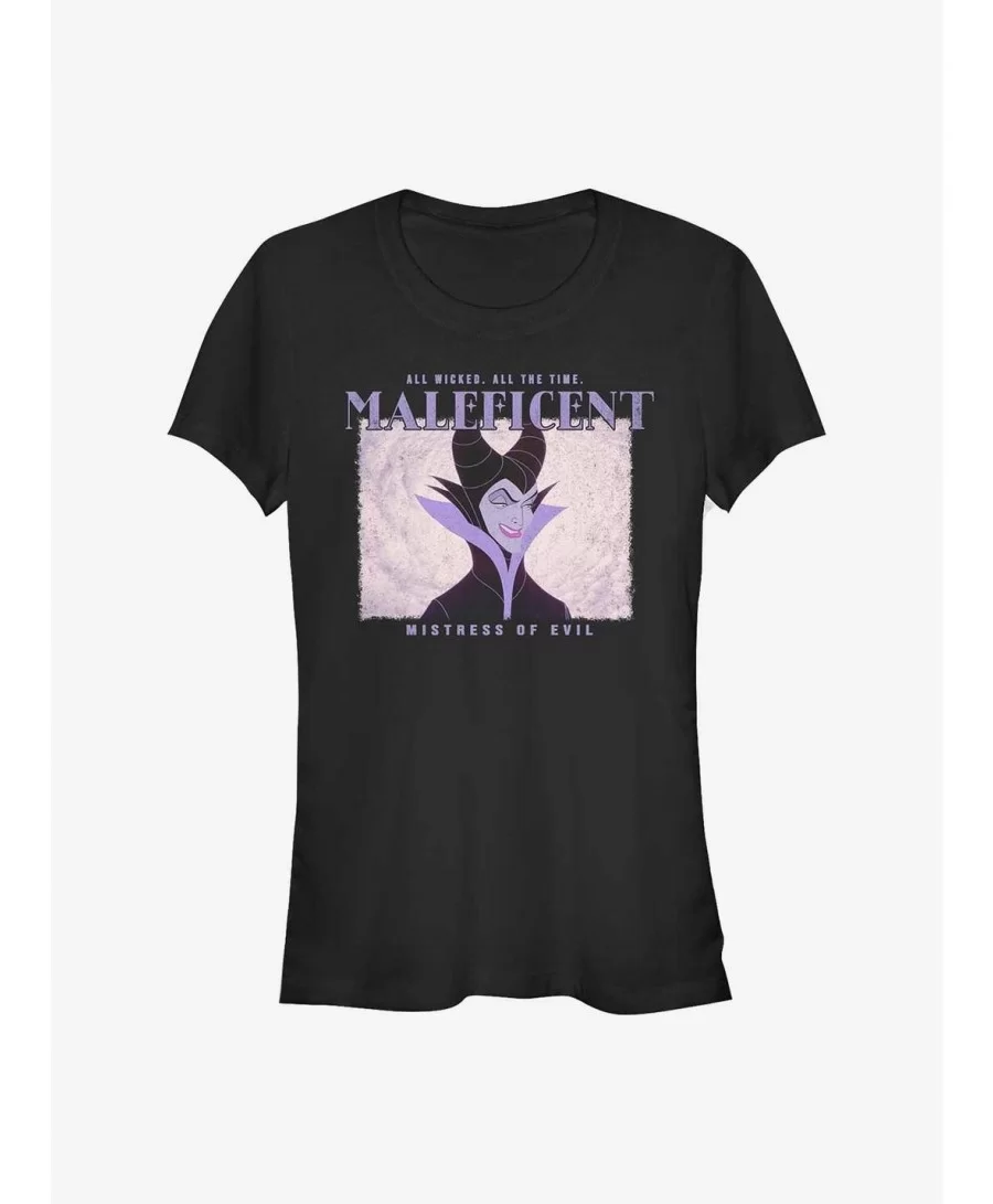 Flash Deal Disney Maleficent Maleficent Square Girls T-Shirt $8.72 T-Shirts