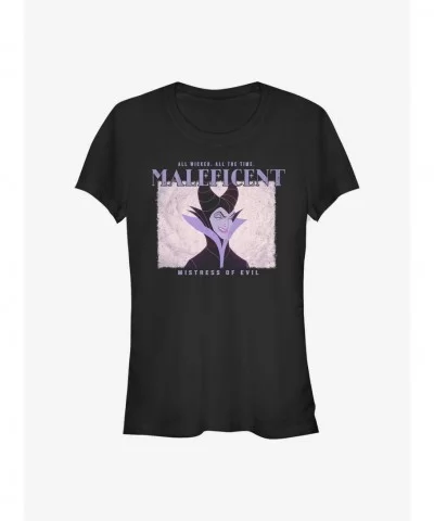 Flash Deal Disney Maleficent Maleficent Square Girls T-Shirt $8.72 T-Shirts