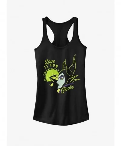 Sale Item Maleficent Love Is For Fools Girls Tank $9.36 Tanks