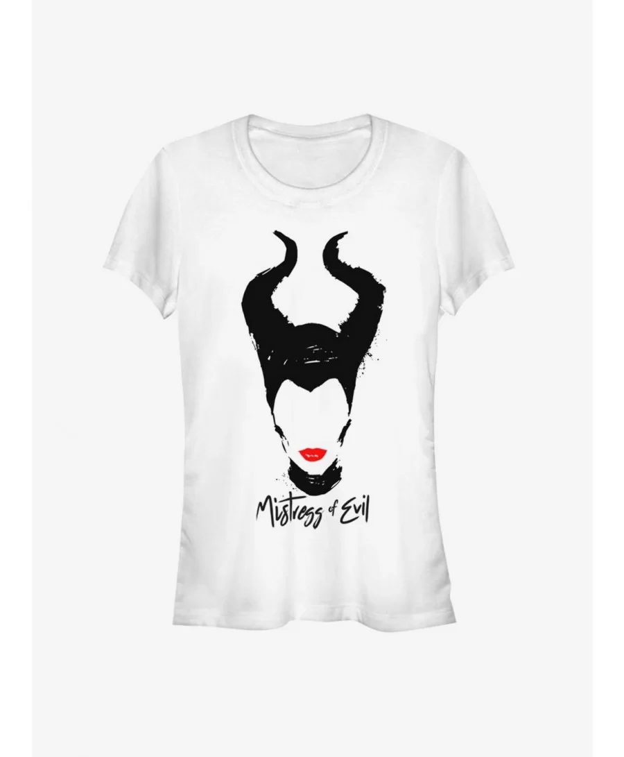 Big Sale Disney Maleficent: Mistress of Evil Red Lips Girls T-Shirt $8.96 T-Shirts