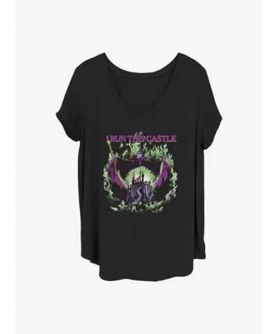 Absolute Discount Disney Maleficent She Runs The Show Girls T-Shirt Plus Size $10.17 T-Shirts