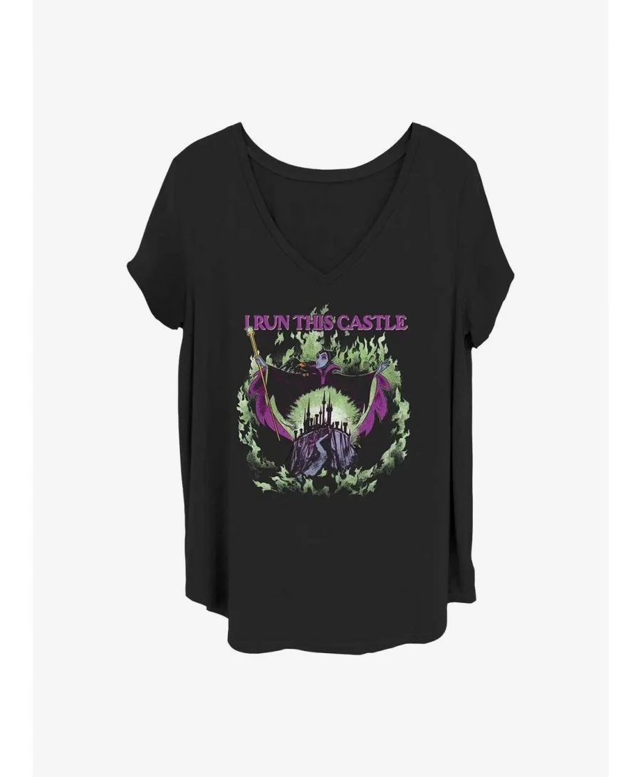 Absolute Discount Disney Maleficent She Runs The Show Girls T-Shirt Plus Size $10.17 T-Shirts