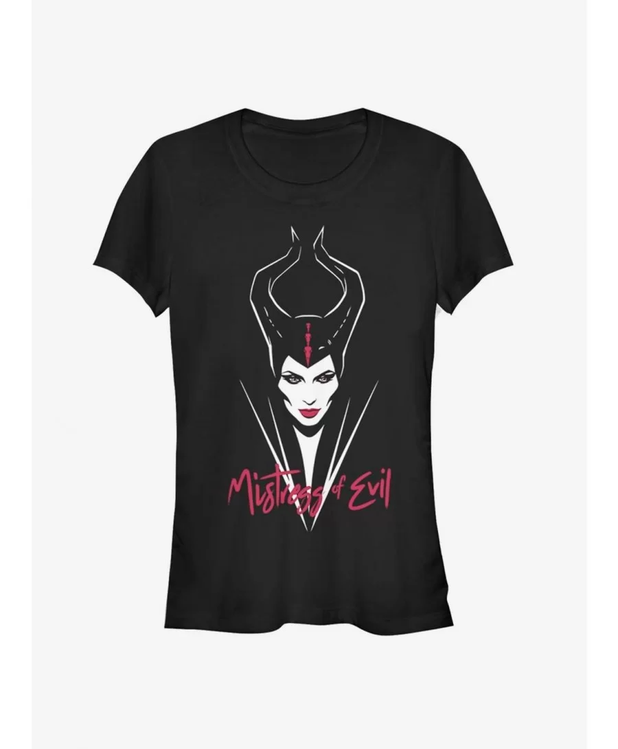 Value Item Disney Maleficent: Mistress Of Evil Red Lips Girls T-Shirt $8.22 T-Shirts