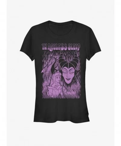 Hot Selling Disney Villains Maleficent Ageless Sleep Girls T-Shirt $11.70 T-Shirts