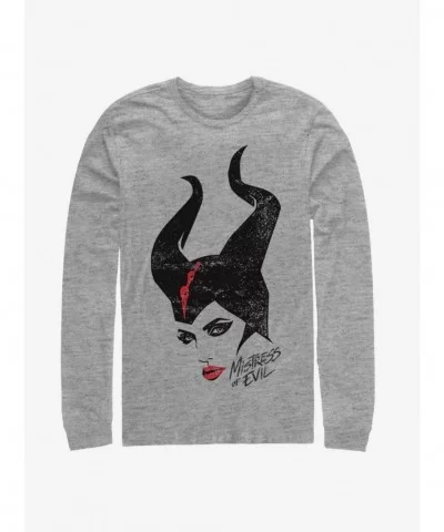 Exclusive Price Disney Maleficent: Mistress Of Evil Red Lipstick Long-Sleeve T-Shirt $8.95 T-Shirts