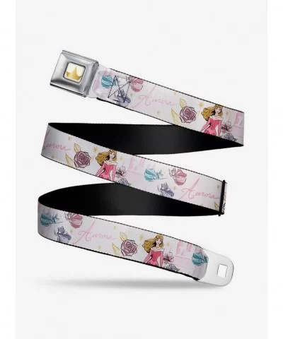 Wholesale Disney Sleeping Beauty Aurora And Fairy Godmothers Seatbelt Belt $11.45 Belts