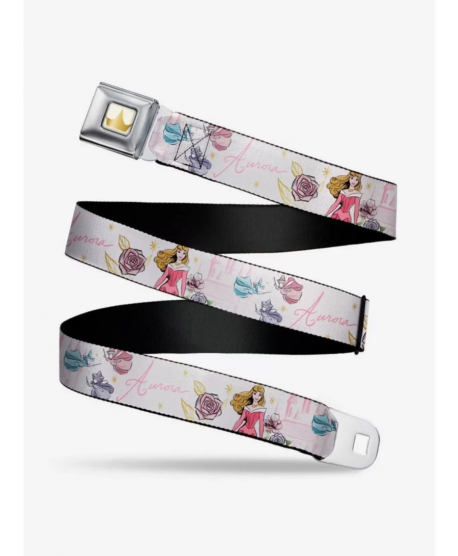 Wholesale Disney Sleeping Beauty Aurora And Fairy Godmothers Seatbelt Belt $11.45 Belts