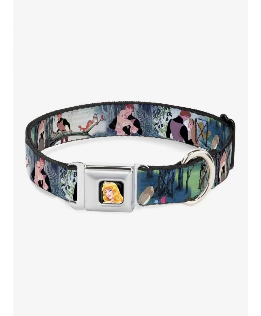 Pre-sale Discount Disney Sleeping Beauty Woods Seatbelt Buckle Dog Collar $7.47 Pet Collars