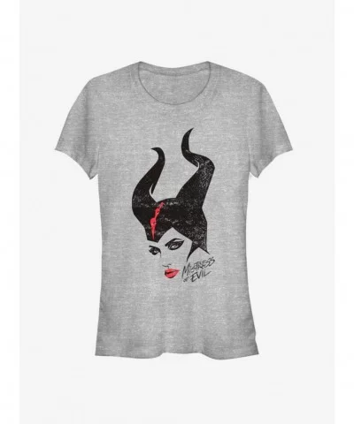 Trendy Disney Maleficent: Mistress Of Evil Red Lipstick Girls T-Shirt $9.46 T-Shirts