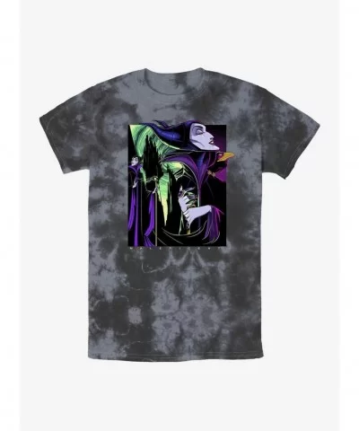 Fashion Disney Sleeping Beauty Maleficent Mistress of Evil Tie-Dye T-Shirt $10.36 T-Shirts