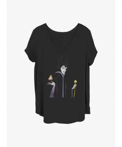 Flash Deal Disney Maleficent Baddie Girls T-Shirt Plus Size $9.48 T-Shirts