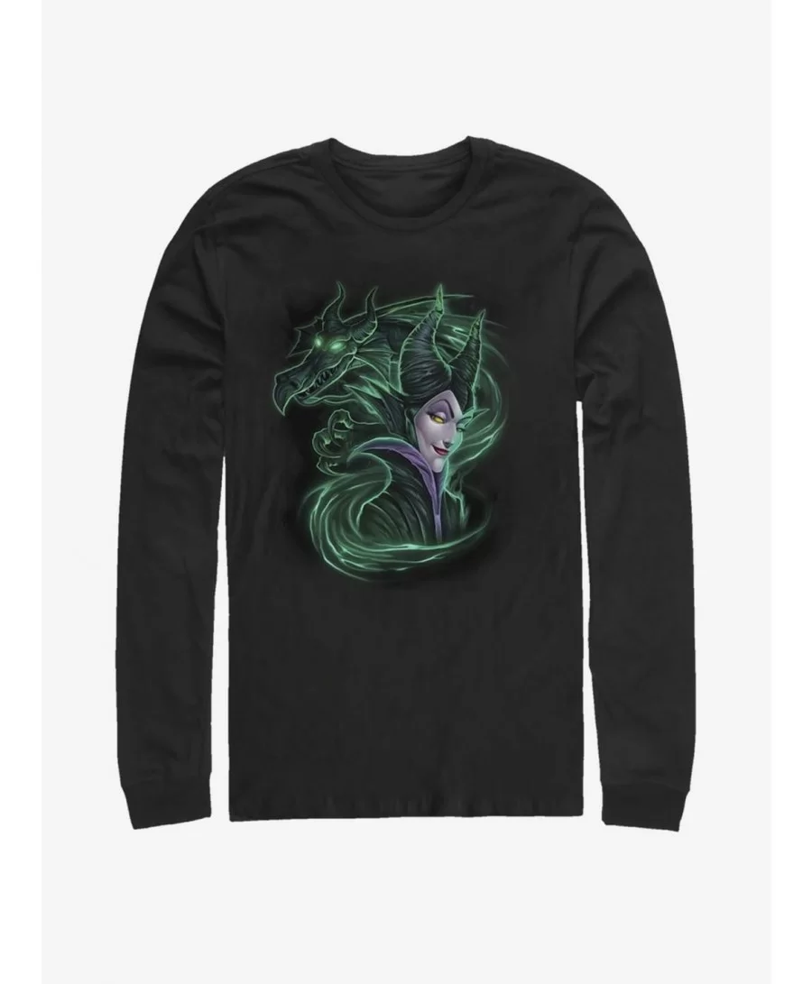 Limited Time Special Disney Villains Maleficent Dark Magic Long-Sleeve T-Shirt $12.90 T-Shirts