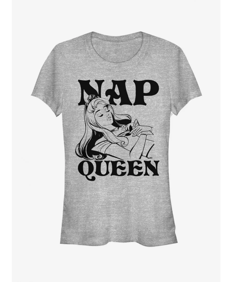 Unique Disney Sleeping Beauty Aurora Nap Queen Girls T-Shirt $8.72 T-Shirts