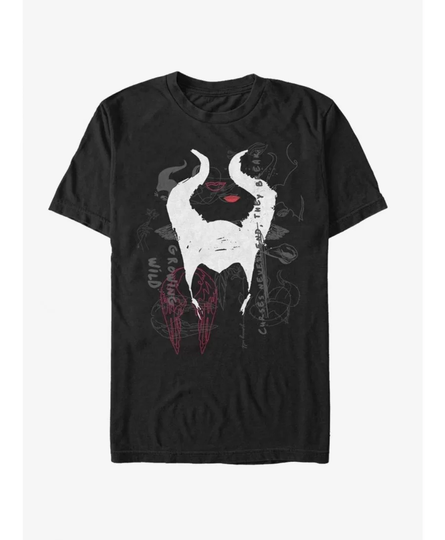 Exclusive Price Disney Maleficent: Mistress Of Evil Collage T-Shirt $7.41 T-Shirts