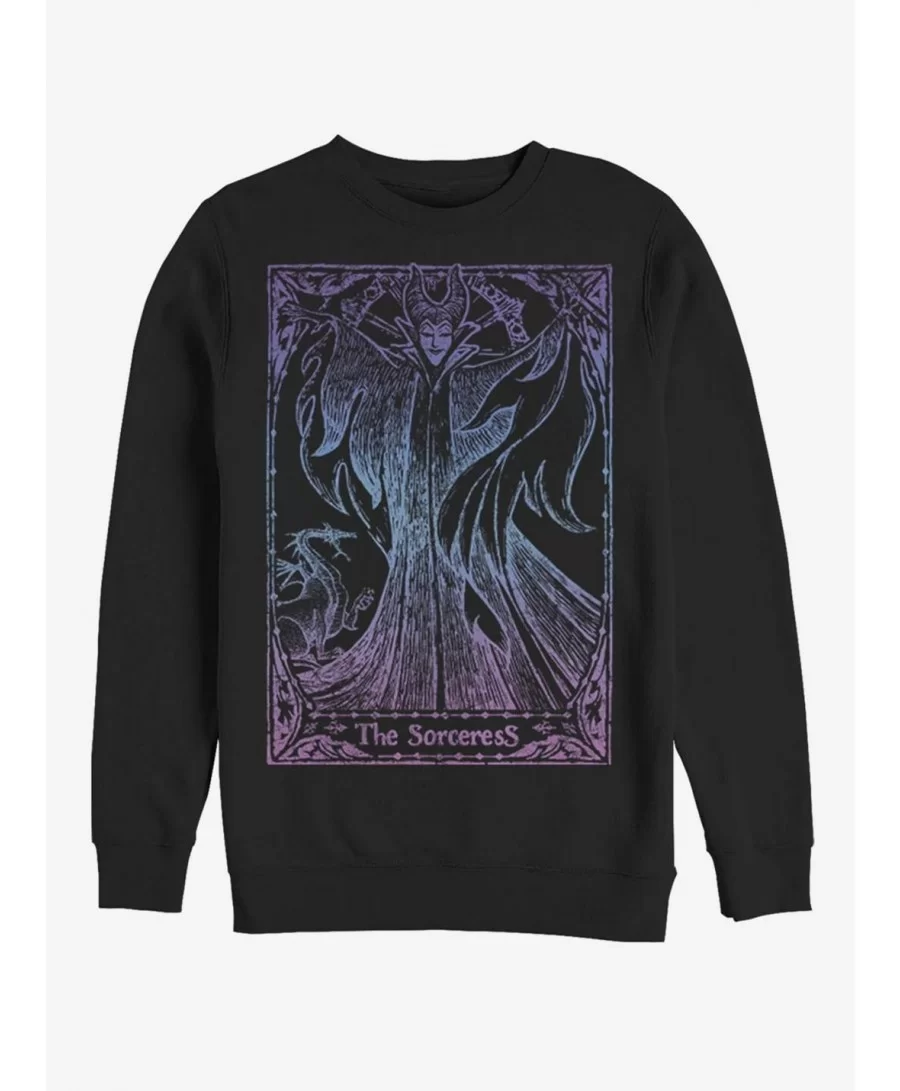 Discount Sale Disney Sleeping Beauty Sorceress Crew Sweatshirt $12.10 Sweatshirts