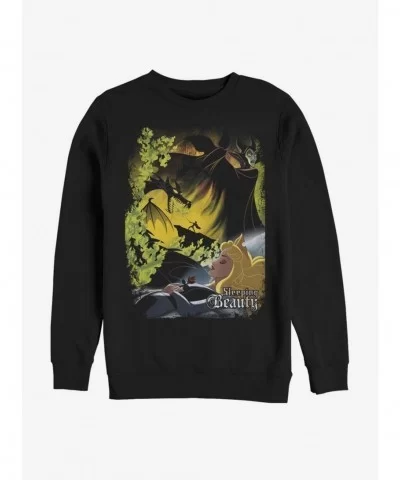 Flash Deal Disney Villains Maleficent Sleeping Poster Sweatshirt $12.10 Sweatshirts