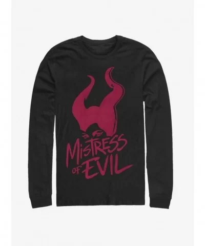 Huge Discount Disney Maleficent: Mistress Of Evil Stamp Long-Sleeve T-Shirt $8.95 T-Shirts