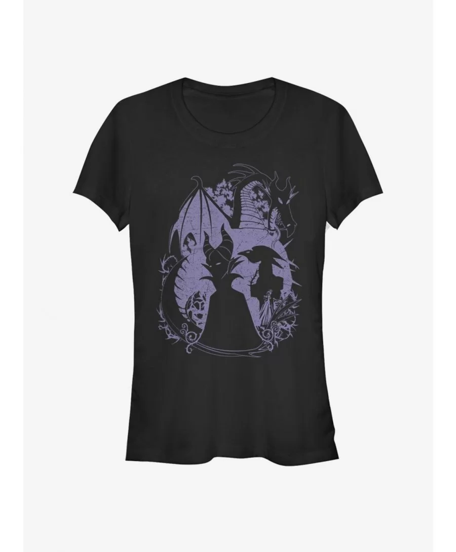 Clearance Disney Villains Maleficent Bone Heart Girls T-Shirt $9.71 T-Shirts