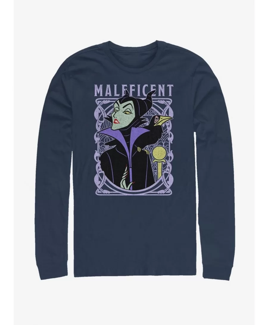 Hot Selling Disney Sleeping Beauty Maleficent Color Long-Sleeve T-Shirt $10.79 T-Shirts