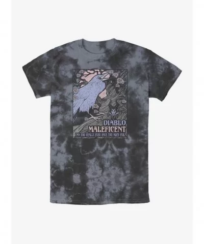 Clearance Disney Maleficent Too Much Evil Tie-Dye T-Shirt $12.17 T-Shirts