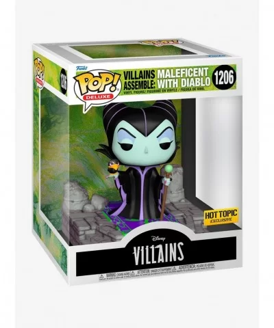 Festival Price Funko Disney Villains Assemble Pop! Deluxe Maleficent With Diablo Vinyl Figure $6.28 T-Shirts