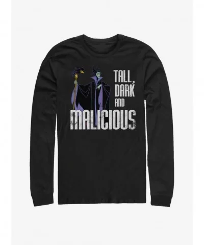 Hot Sale Disney Villains Maleficent Tall N' Dark Long-Sleeve T-Shirt $10.26 T-Shirts