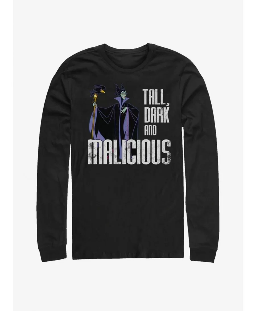 Hot Sale Disney Villains Maleficent Tall N' Dark Long-Sleeve T-Shirt $10.26 T-Shirts