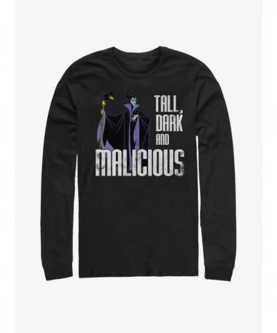 Hot Sale Disney Villains Maleficent Tall N' Dark Long-Sleeve T-Shirt $10.26 T-Shirts