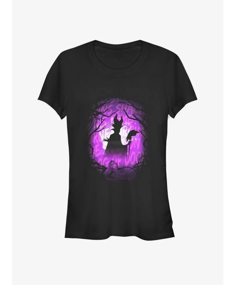 Pre-sale Disney Villains Maleficent Looming Doom Girls T-Shirt $9.46 T-Shirts