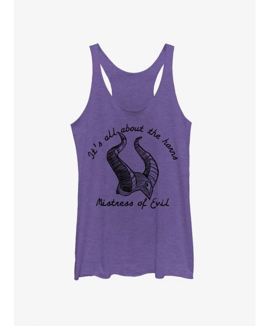 Special Disney Maleficent: Mistress Of Evil All About The Horns Girls Tank $8.50 Tanks