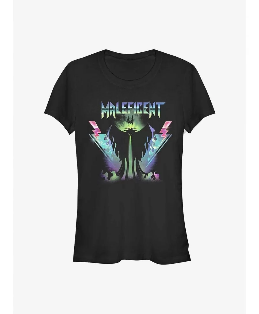 Festival Price Disney Maleficent Mal Rock Solid Girls T-Shirt $7.97 T-Shirts