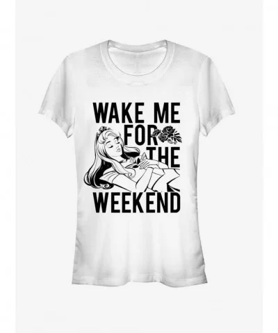 Premium Disney Wake Me for Weekend Girls T-Shirt $10.21 T-Shirts