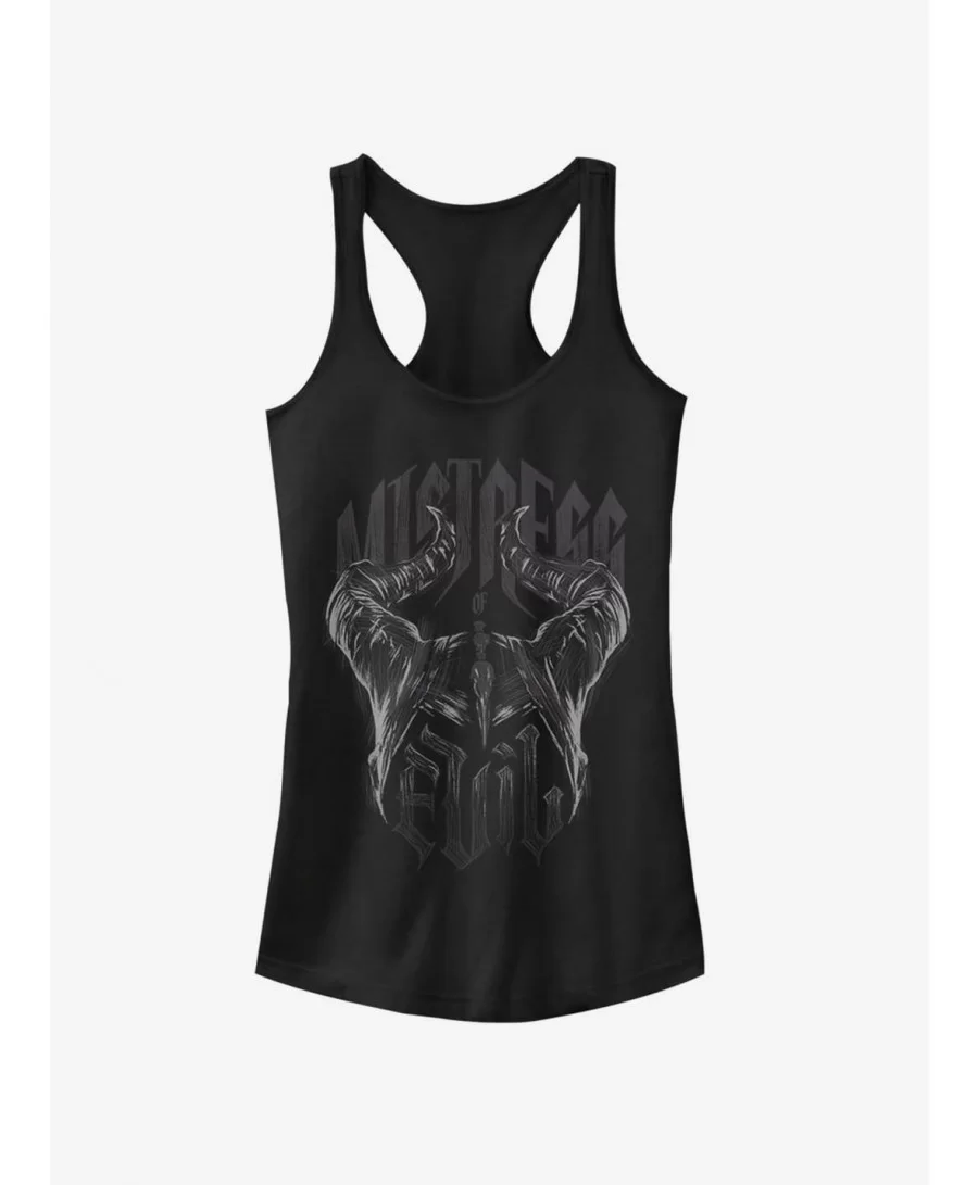 Seasonal Sale Disney Maleficent: Mistress Of Evil Metal Horns Girls Tank $8.96 Tanks