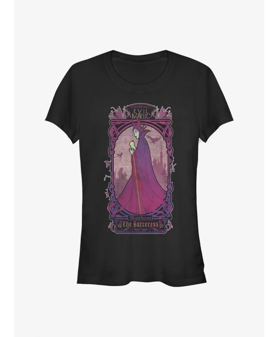 Huge Discount Disney Sleeping Beauty The Sorceress Maleficent Girls T-Shirt $11.45 T-Shirts