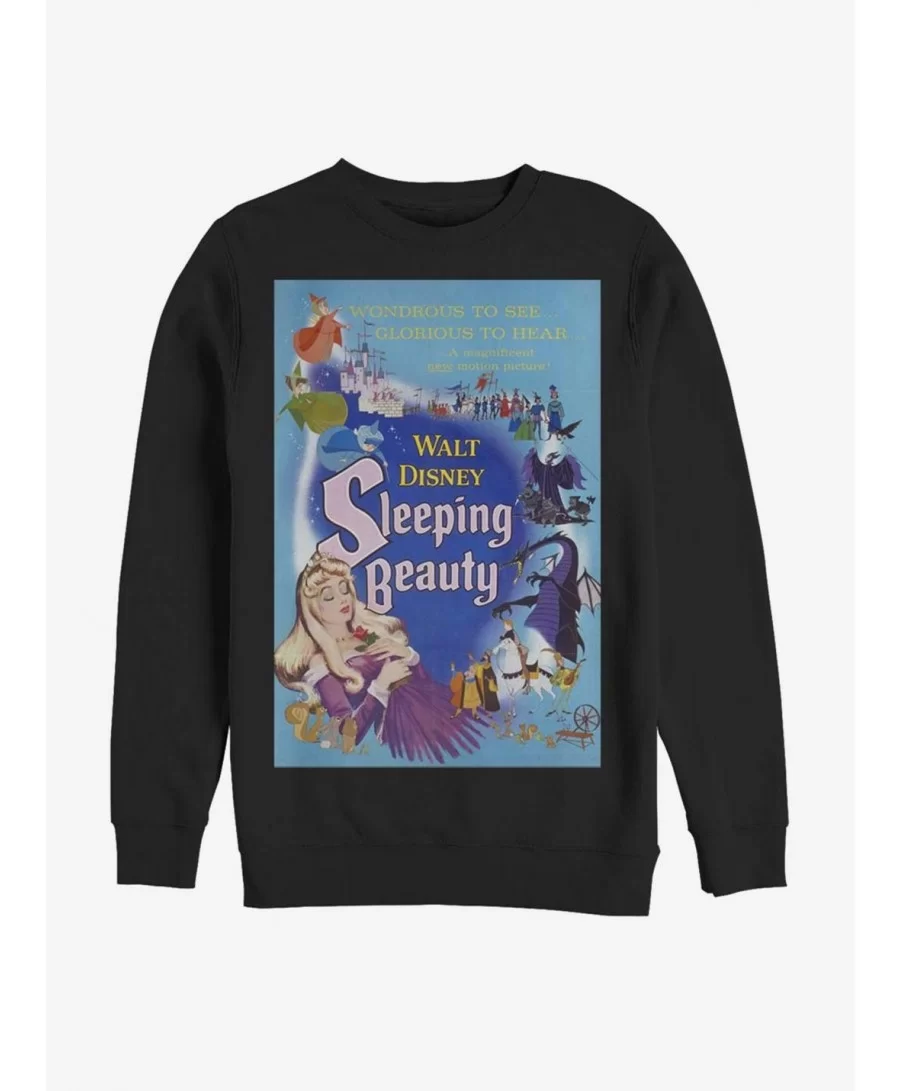 Trendy Disney Villains Maleficent Blue Sleeping Beauty Poster Sweatshirt $10.63 Sweatshirts