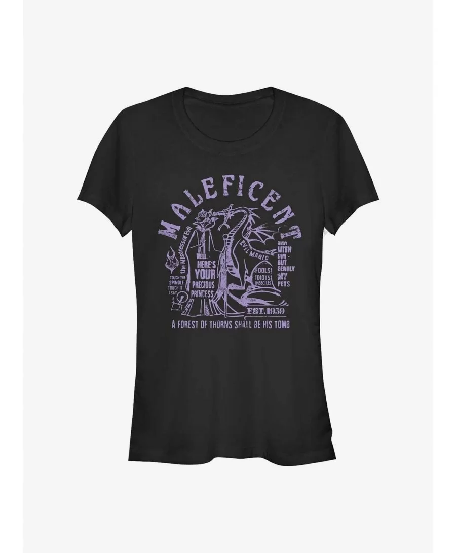 Value for Money Disney Maleficent Maleficent Verbiage Girls T-Shirt $11.95 T-Shirts