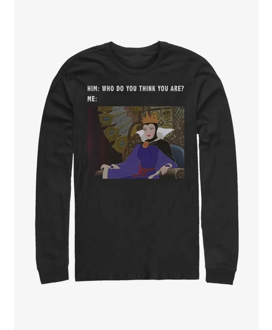 Big Sale Disney Sleeping Beauty Evil Queen Meme Long-Sleeve T-Shirt $10.00 T-Shirts