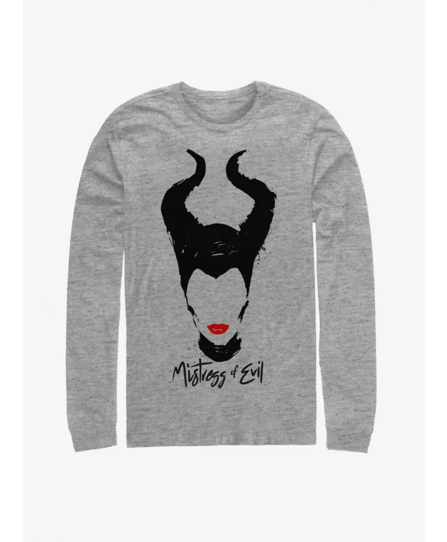 Huge Discount Disney Maleficent: Mistress of Evil Red Lips Long-Sleeve T-Shirt $12.90 T-Shirts