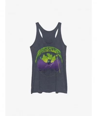 Seasonal Sale Disney Maleficent Maleficent Castle Flame Outline Girls Tank $6.97 Tanks