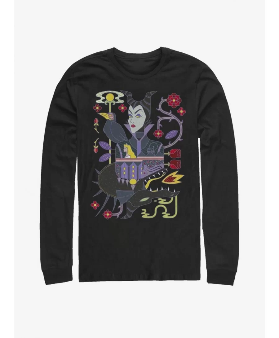 Flash Deal Disney Villains Maleficent Dual Maleficent Long-Sleeve T-Shirt $12.11 T-Shirts