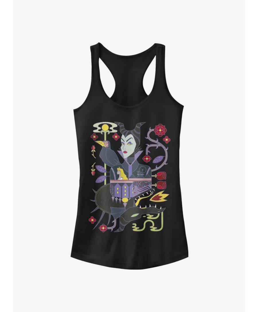 Seasonal Sale Disney Sleeping Beauty Dual Maleficent Girls Tank $6.37 Tanks